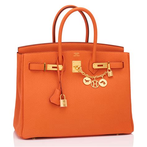 hermes orange birkin bag|hermes bag orange price.